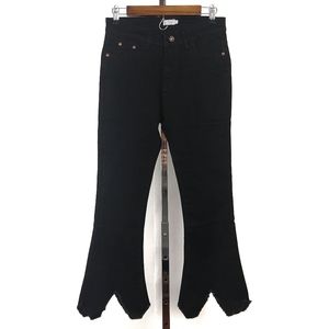 Tea n Cup black size 3 raw hem jeans